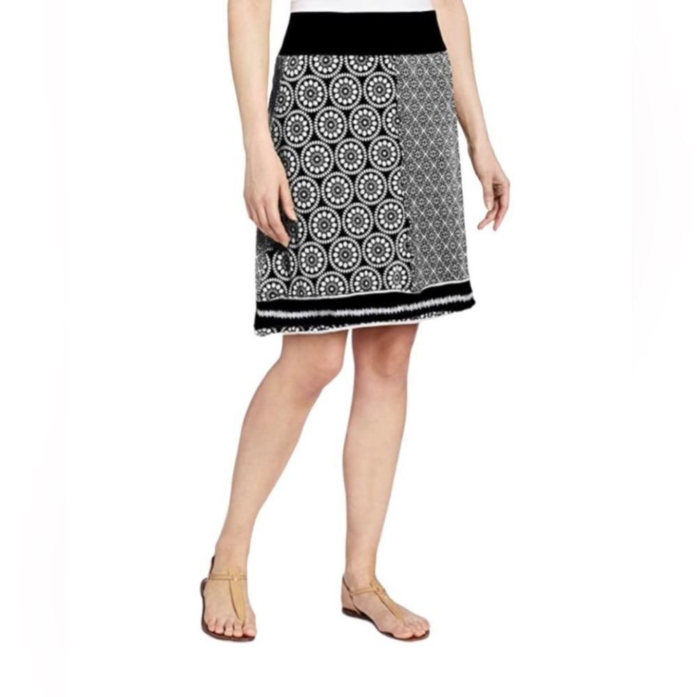 Prana Lissette Organic Cotton Pull On Patterned Stretch Skirt Women’s Size Xs